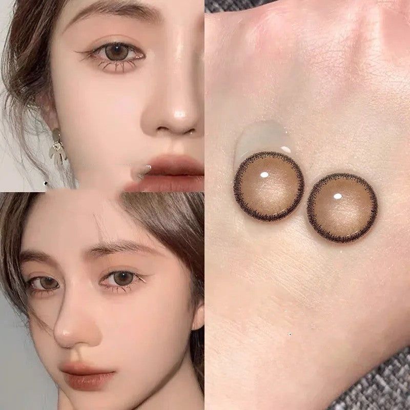 Blueberry Treasure Pearl Blue Large Diameter Meitong Contact Lens Thrown On The Moon