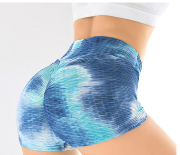 Tie-dye jacquard tights