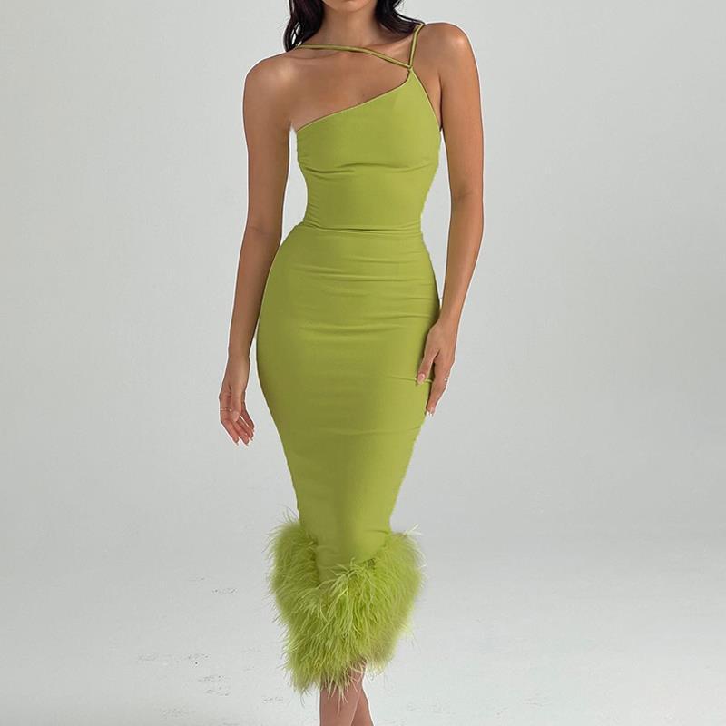 Slim Backless Dress Slim Waist