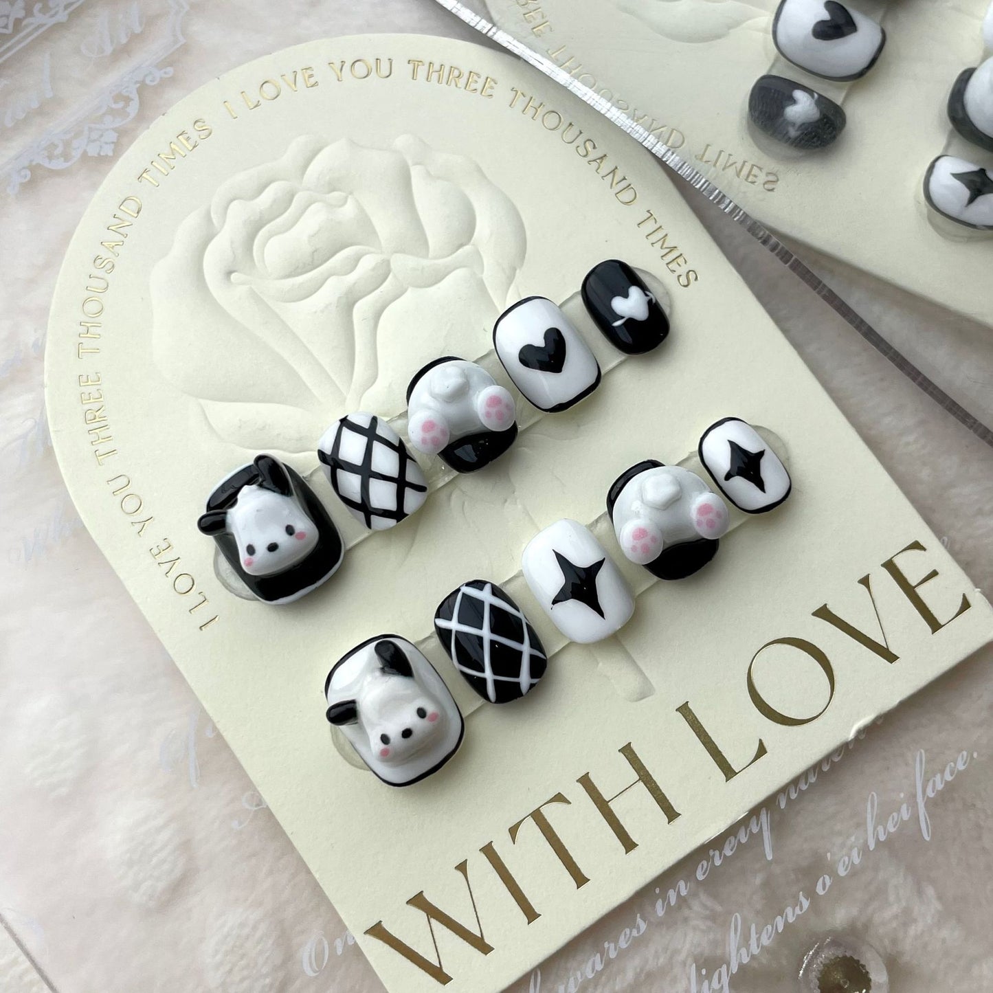 Handmade Real Shot Nail Stickers