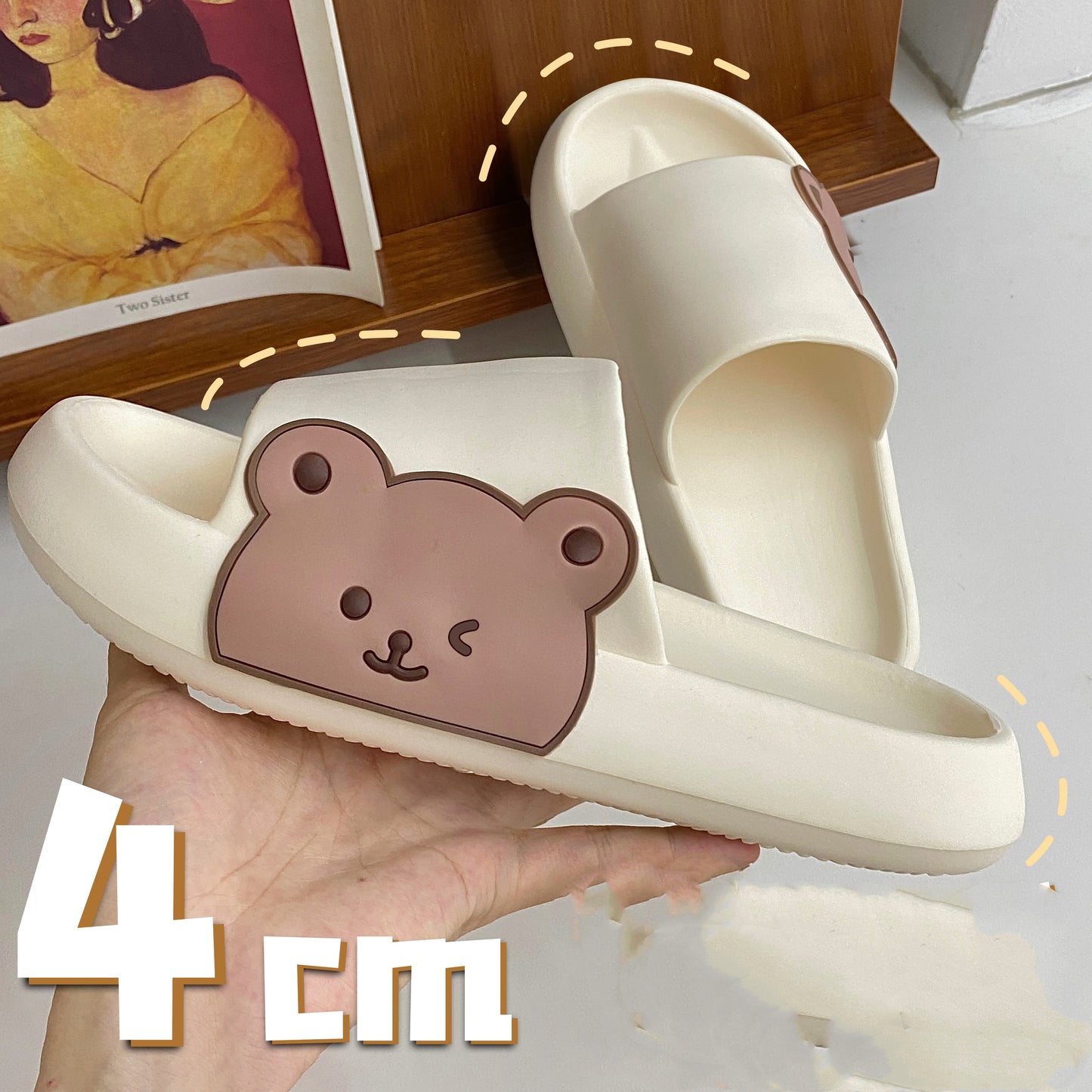 Women's Home Non-slip Thick Bottom Feces Sense Sandals And Slippers