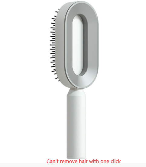 Women's self-cleaning hair brush