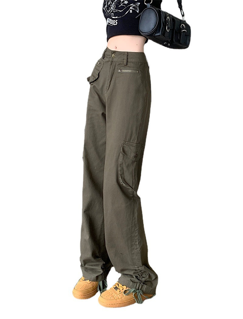 Summer New American Retro High Waist Ladies Pants