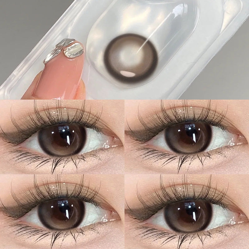 Blueberry Treasure Pearl Blue Large Diameter Meitong Contact Lens Thrown On The Moon