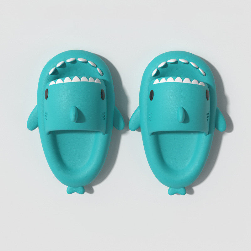 Children's Sandals And Slippers Summer Thick Bottom Second Generation Shark EVA Slippers Home Children Parent-child Non-slip Soft Bottom Baby Sandals