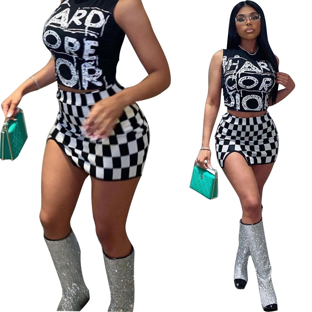 Fang Gezi Vest Short Skirt Suit Female