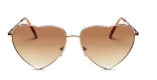 2018 Vintage Metal Heart-shaped Sunglasses Peach Heart Funny Men's And Women's Glasses Love Sunglasses Heart-shaped Sun