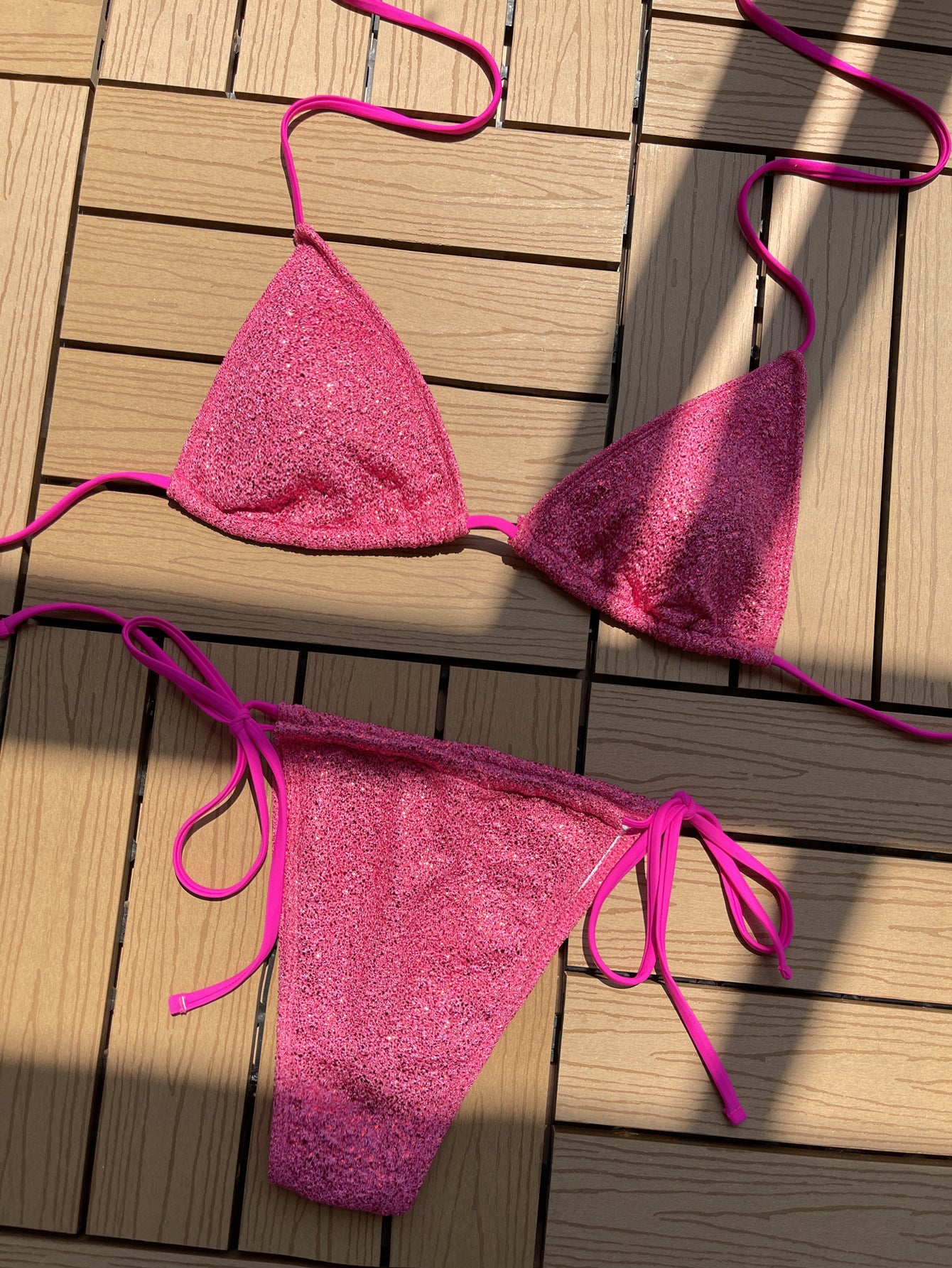 Women's Fashion Simple Straps Triangle Swimsuit