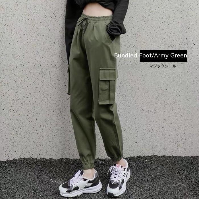 Ankle Banded Working Women's Baggy Pants Trendy