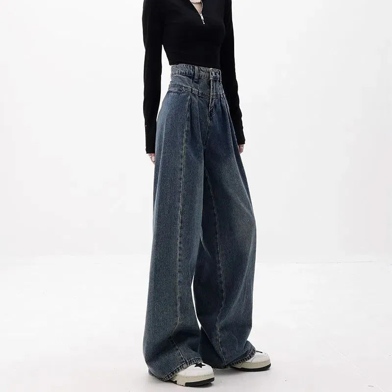 Loose Fitting Wide Leg Jeans