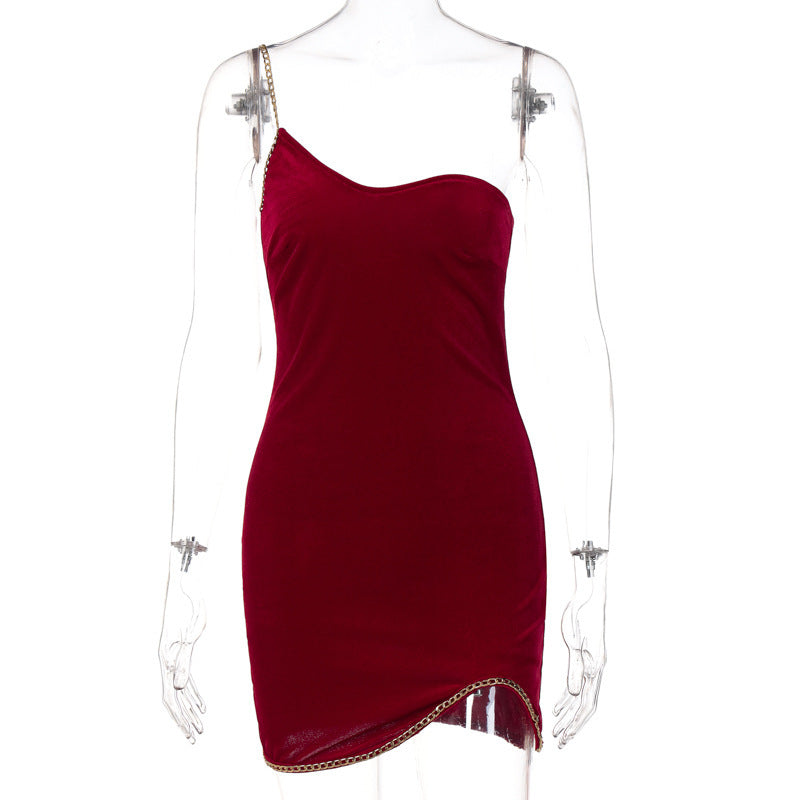 Ladies Chain Sling Skinny Pack Hip Dress