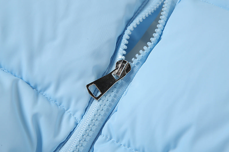 All-Match Stand-Up Collar Zipper Coat Women