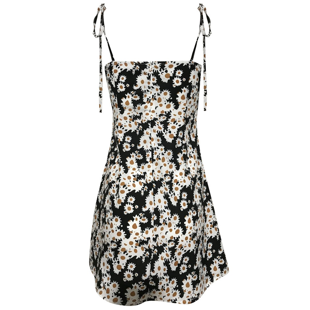Floral V-neck print cami dress