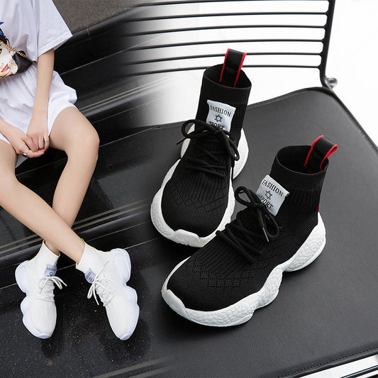 Little white shoes women summer new wild Korean autumn thick-soled casual shoes mesh breathable increased sports shoes