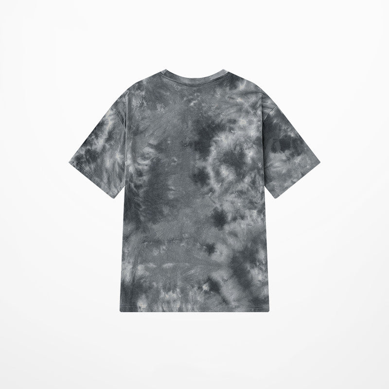 Loose Couple Oversize Gradient Tie-dye Half Sleeve T-shirt