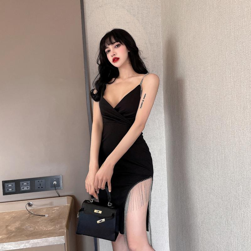 New Diamond Chain Sling Waist v-neck bag