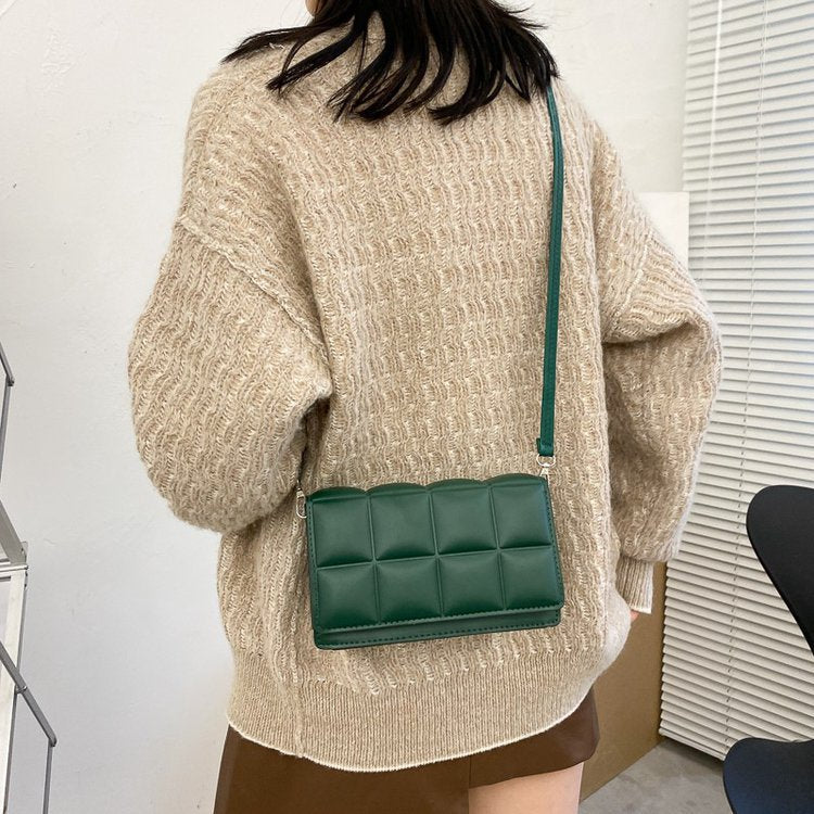Fashion Shiny Small Square Bag Pu Single Shoulder Messenger Shoulder Bag
