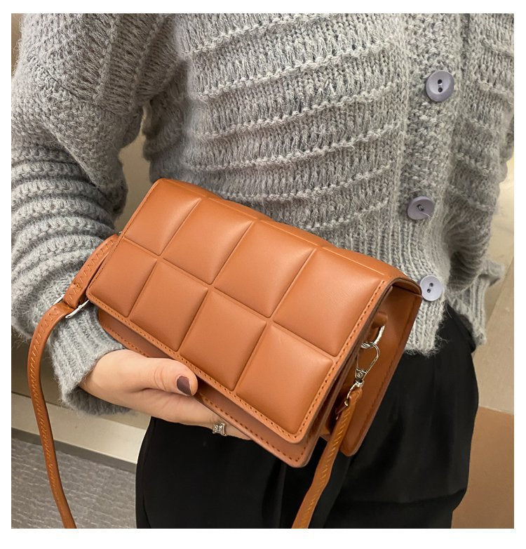 Fashion Shiny Small Square Bag Pu Single Shoulder Messenger Shoulder Bag