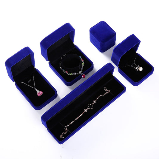 Flannel Ring Earring Box Bracelet Necklace Box