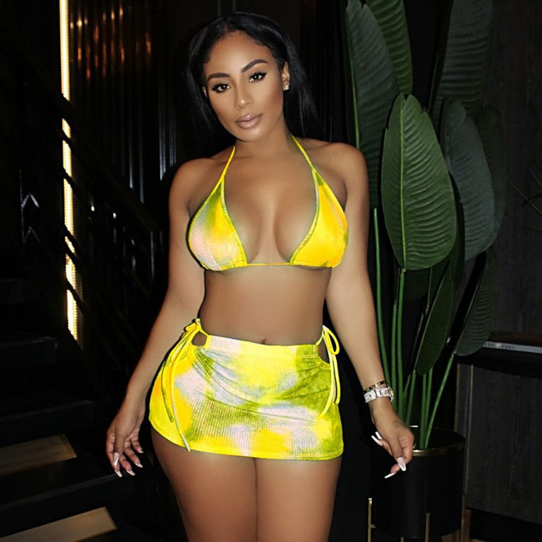 European And American New Style Bikini Tethered Two-piece Sexy Fashion Swimsuit