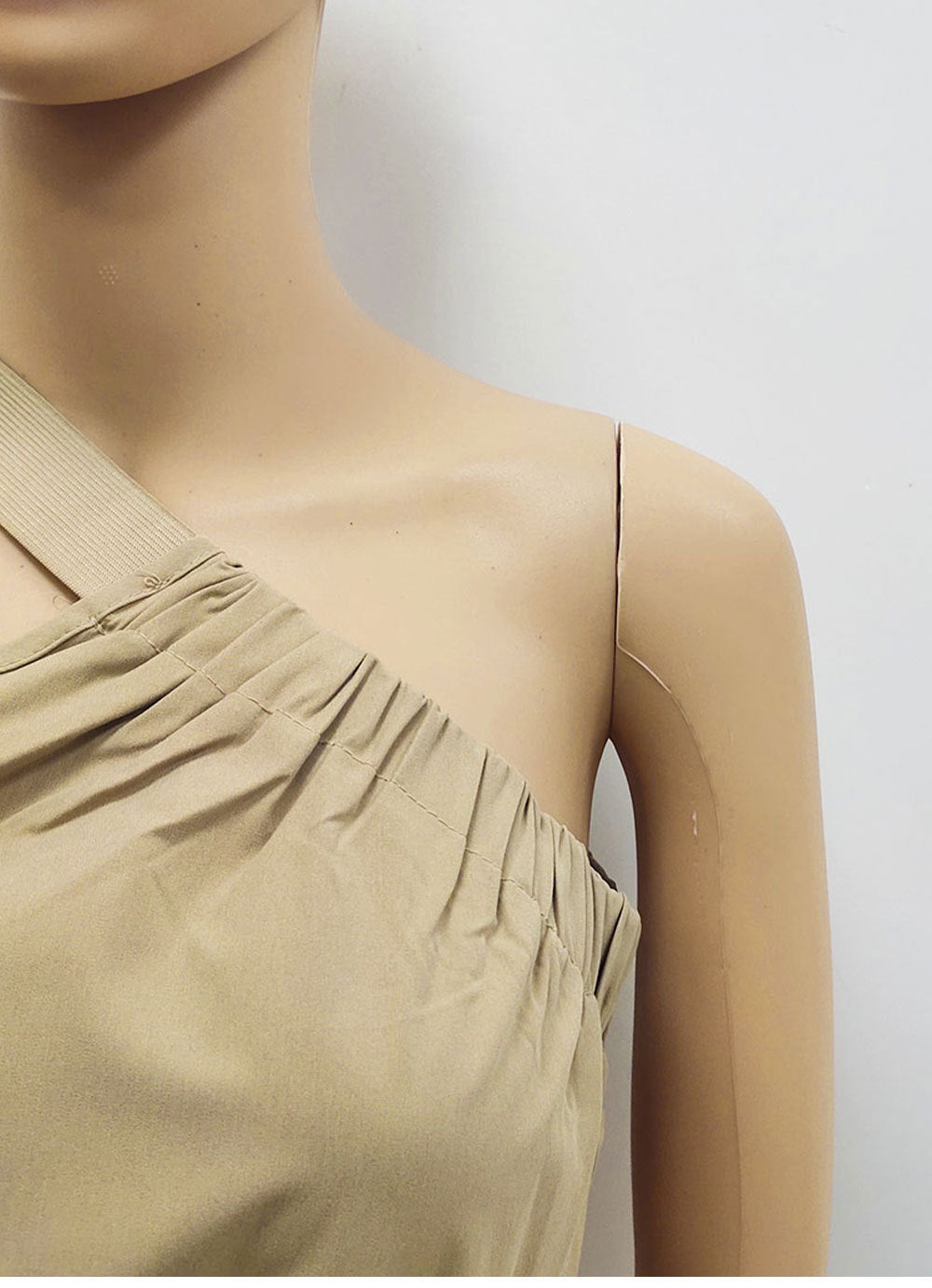 Women's Solid Color One-shoulder Pure Hot Girl Dress