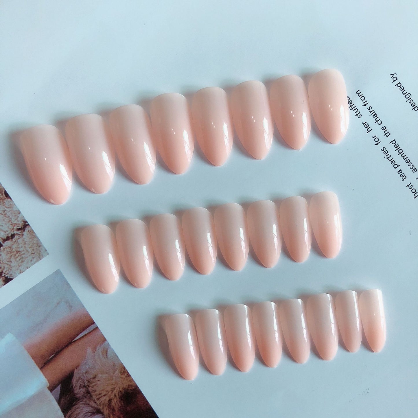Wearable natural French manicure