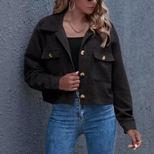 Autumn And Winter New Fashion Corduroy Shirt Coat