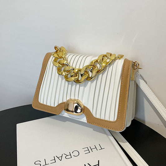 Chain Fashion Trendy Korean Style Ins Single Back Messenger Handbag