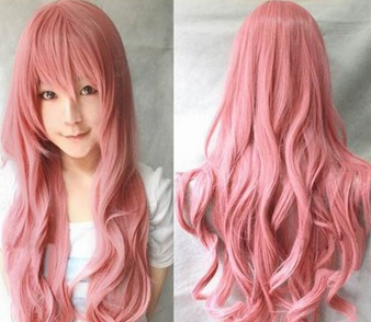 Wig High Temperature Silk 80cm Long Curly Hair