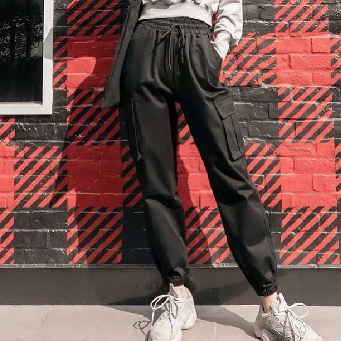 Ankle Banded Working Women's Baggy Pants Trendy