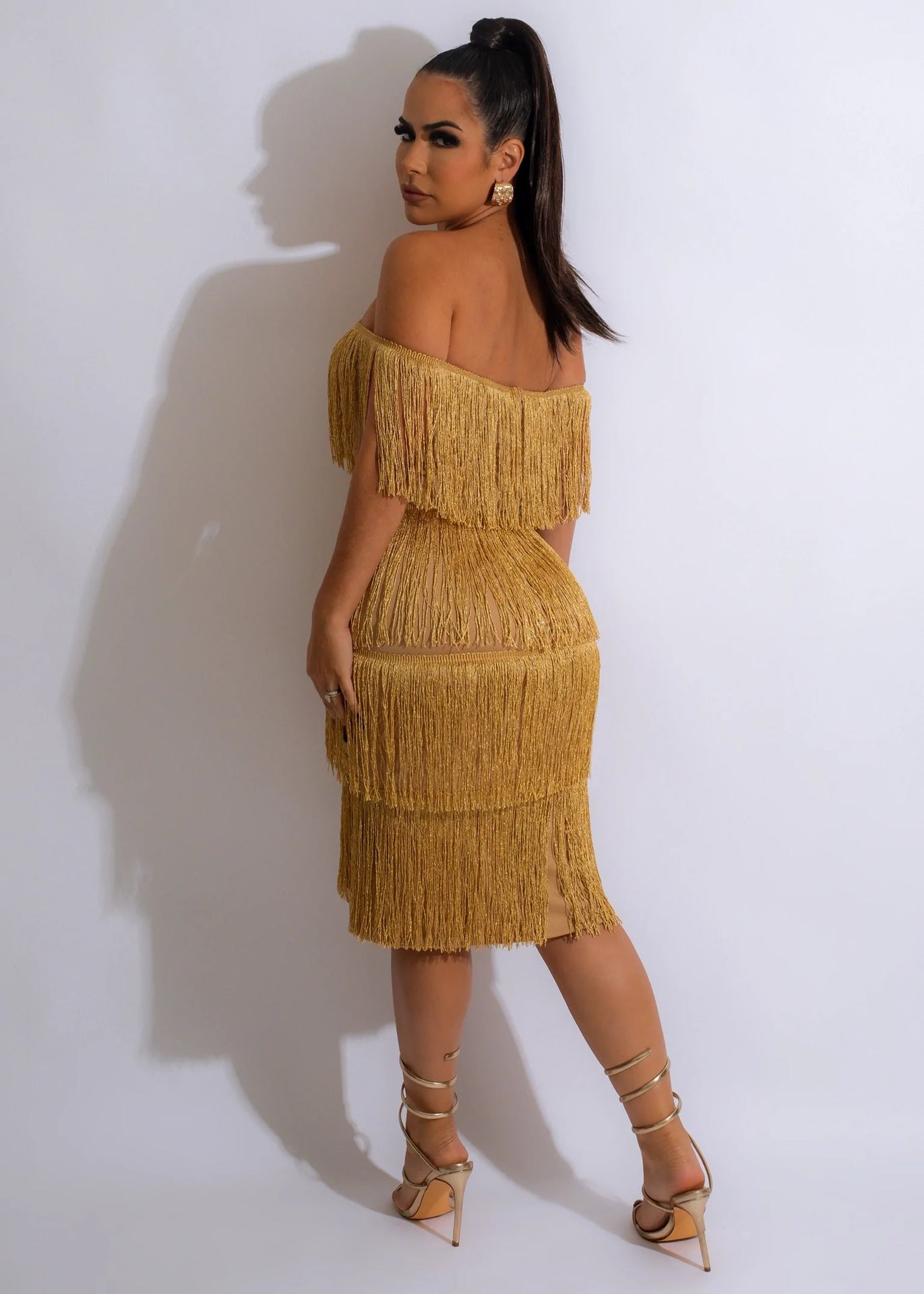 European And American Tassel Dress