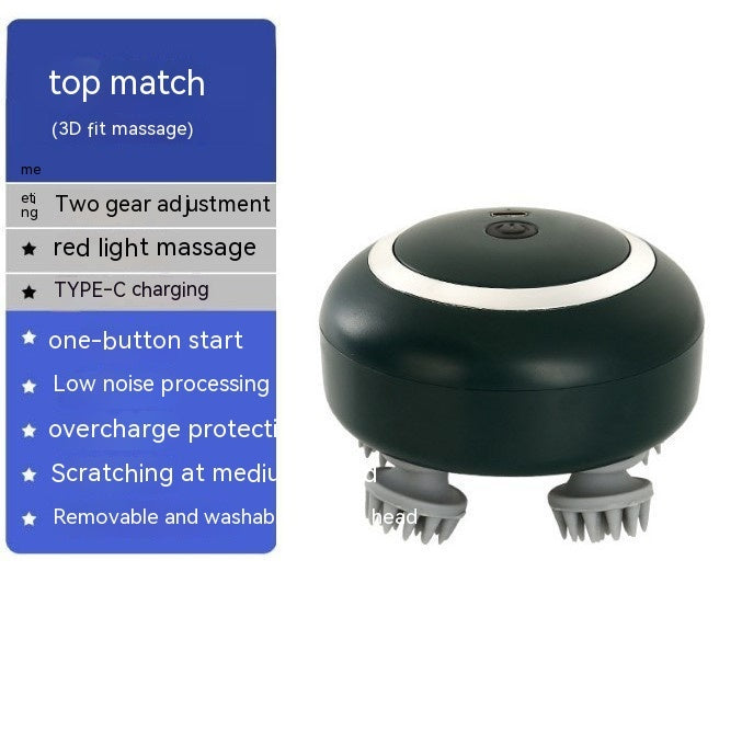 Rechargeable Models 3-speed Infrared Relaxation Scalp Head Massager