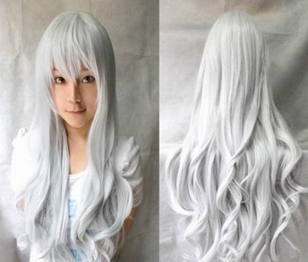 Wig High Temperature Silk 80cm Long Curly Hair