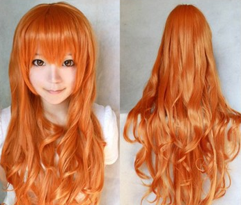 Wig High Temperature Silk 80cm Long Curly Hair