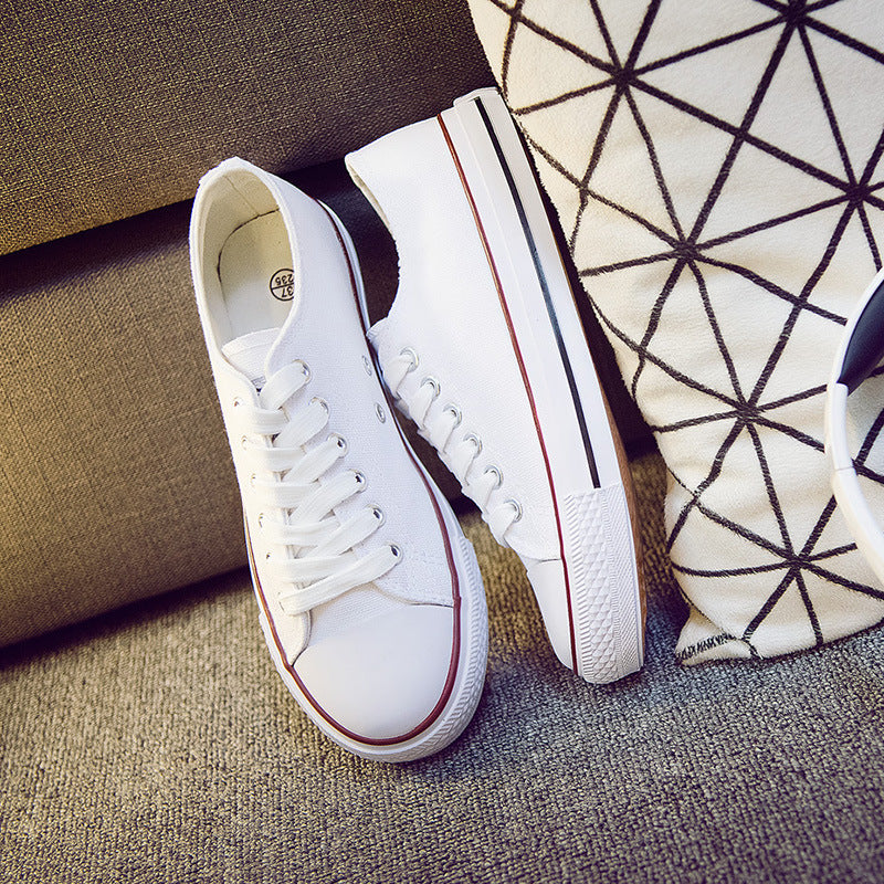 2021ulzzang autumn new lovers shoes casual shoes sneakers shoes Korean low canvas shoes to help female students