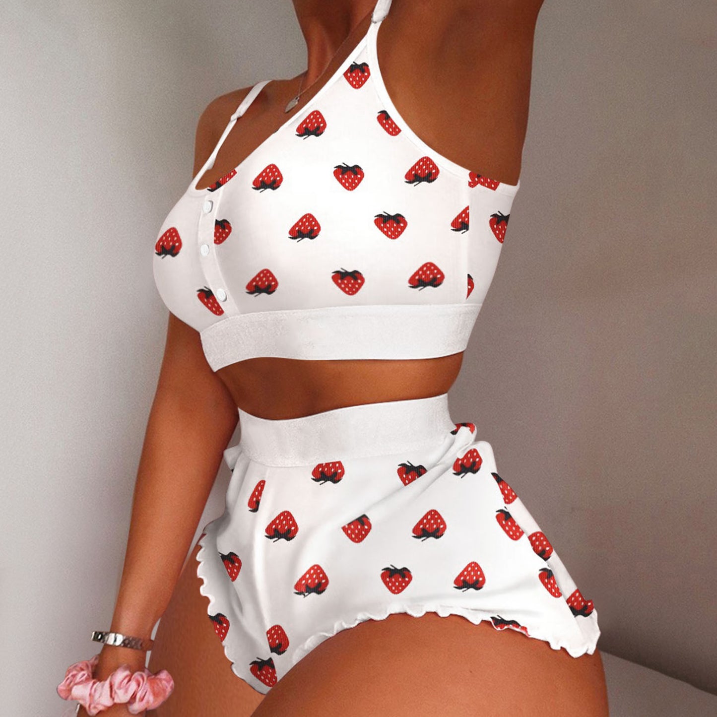 New Sexy Bikini Two-piece Set Of Split Printed Sling