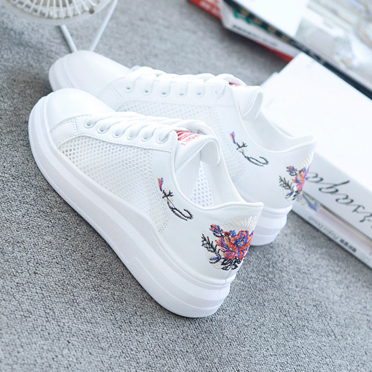 Openwork net shoes