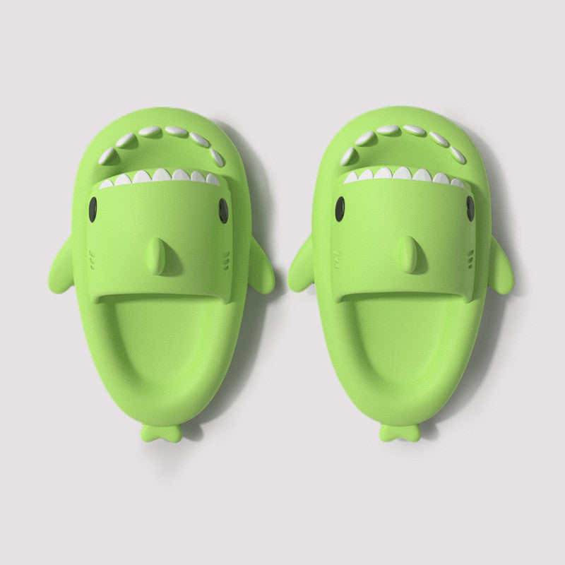 Children's Sandals And Slippers Summer Thick Bottom Second Generation Shark EVA Slippers Home Children Parent-child Non-slip Soft Bottom Baby Sandals