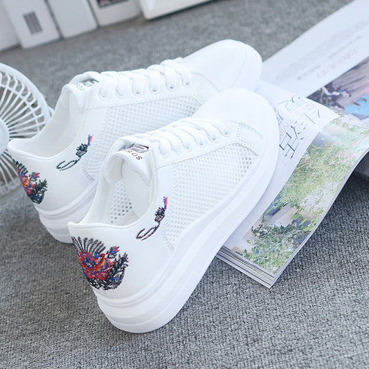 Openwork net shoes