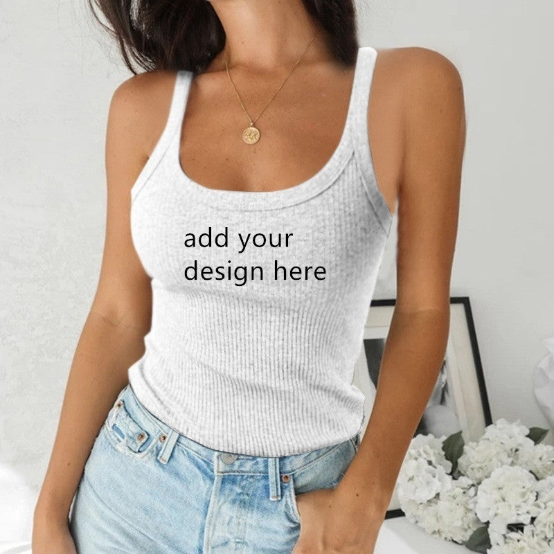 Women's Sleeveless U Neck Knit Tank Top