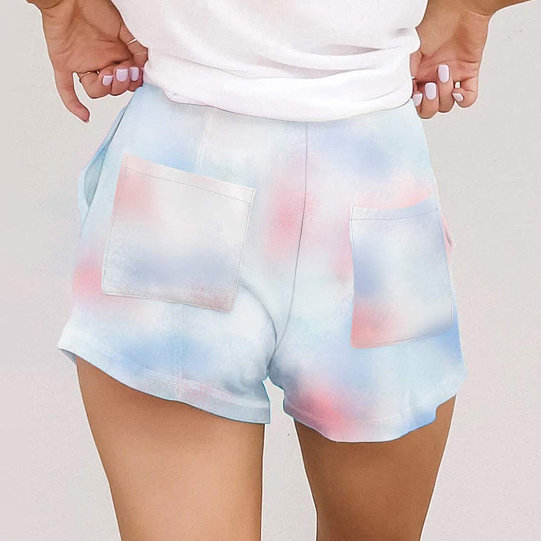 Casual tie-dye shorts