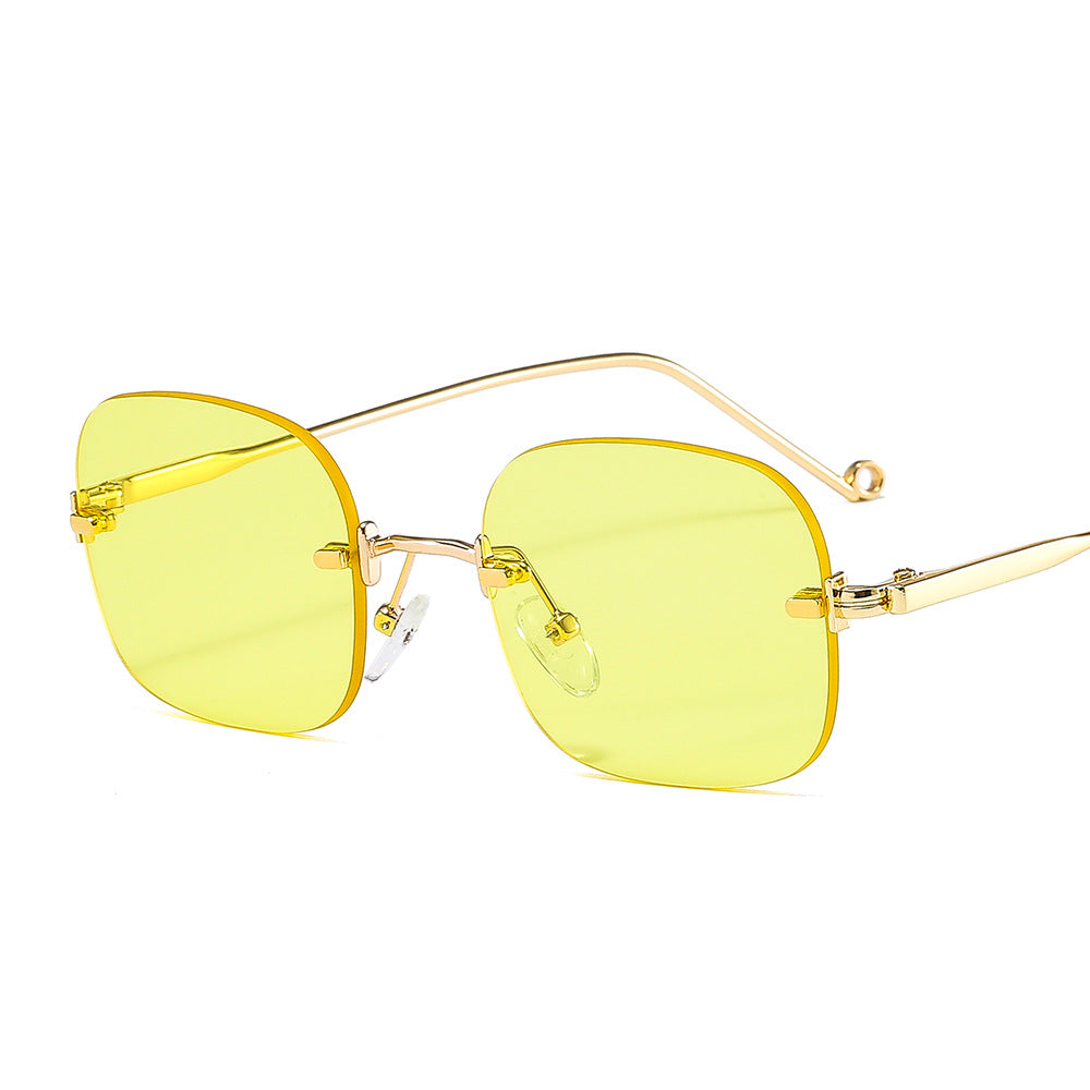 Fashion New Multicolor Metal Square Sunglasses