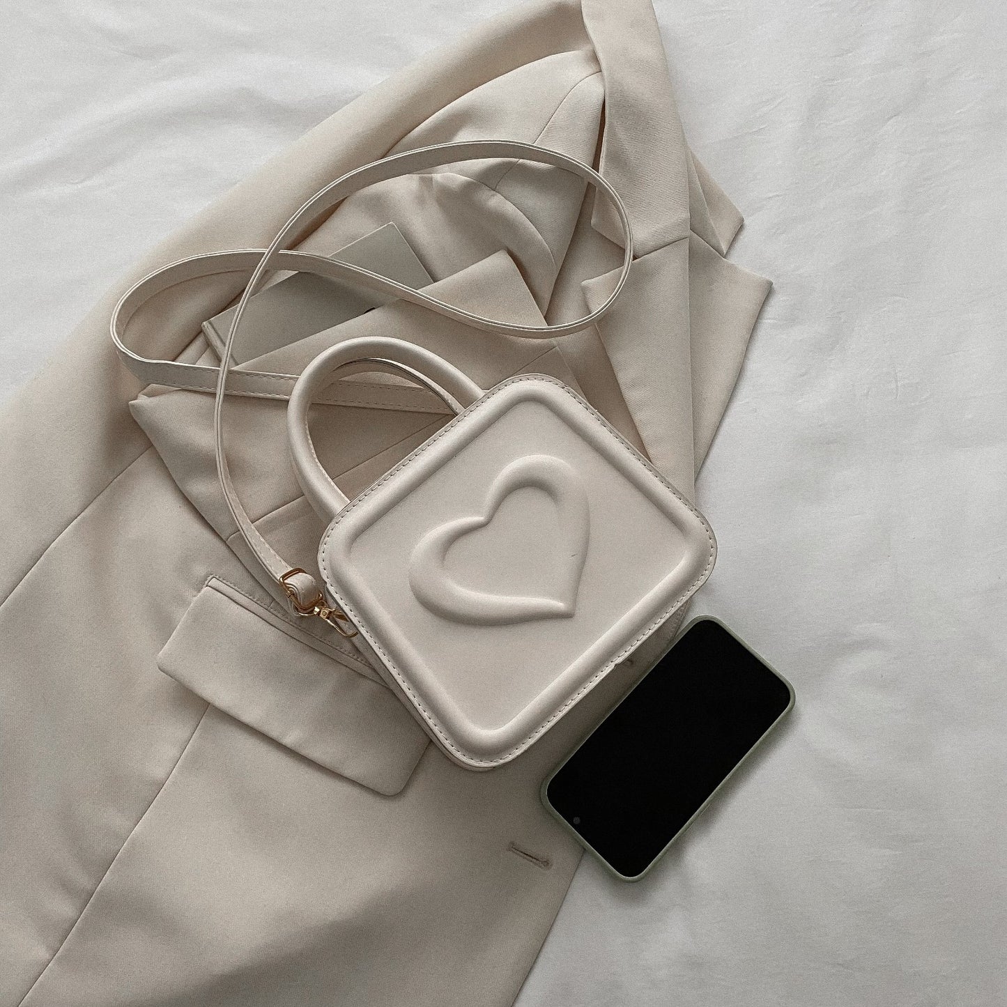 Trendy Casual Fashion Shoulder Crossbody Portable Small Square Bag