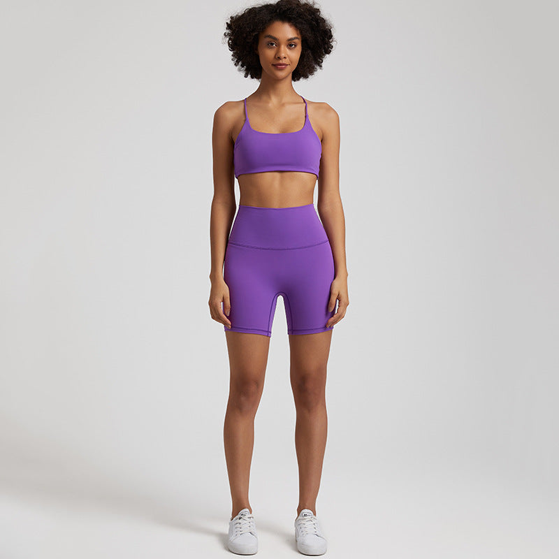 Fitness Clothes Running Sports Set Summer High Waist Buttock Lifting Speed Dry Female