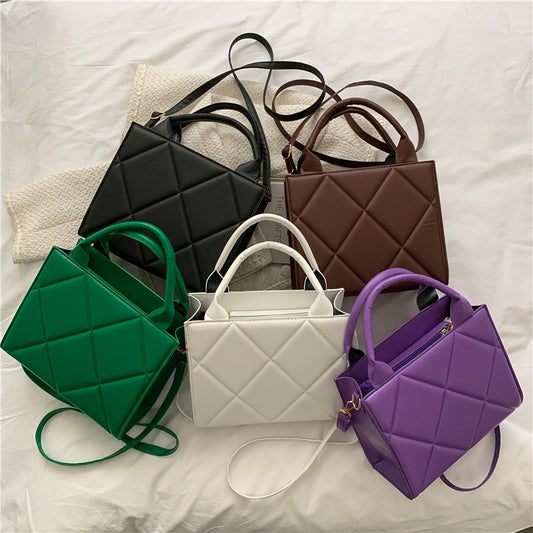 Ladies Fashion Personality Simple Small Square Bag