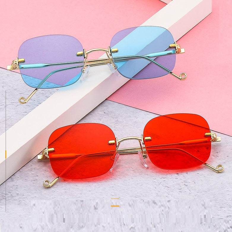 Fashion New Multicolor Metal Square Sunglasses