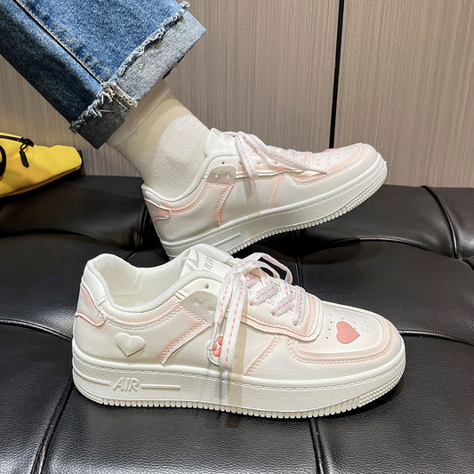 Cherry Blossom Powder Platform White Shoes Children