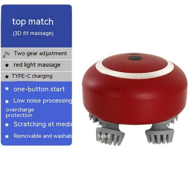 Rechargeable Models 3-speed Infrared Relaxation Scalp Head Massager