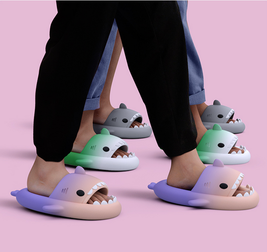 Gradient Shark Slippers women's Home Bathroom Non-slip