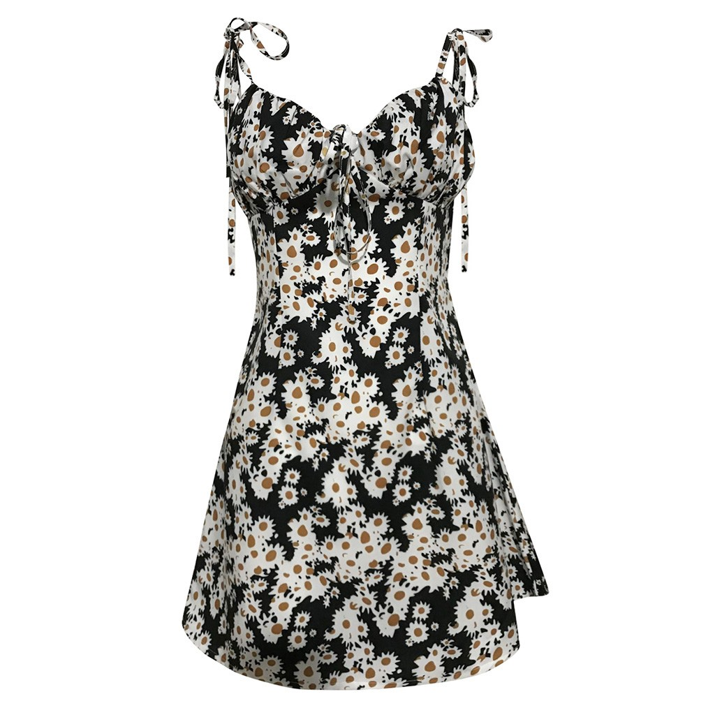 Floral V-neck print cami dress